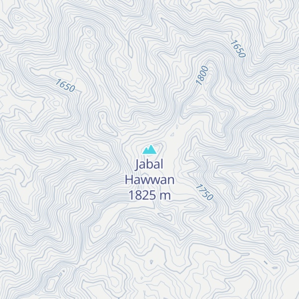 Map of Jabal Hawwan