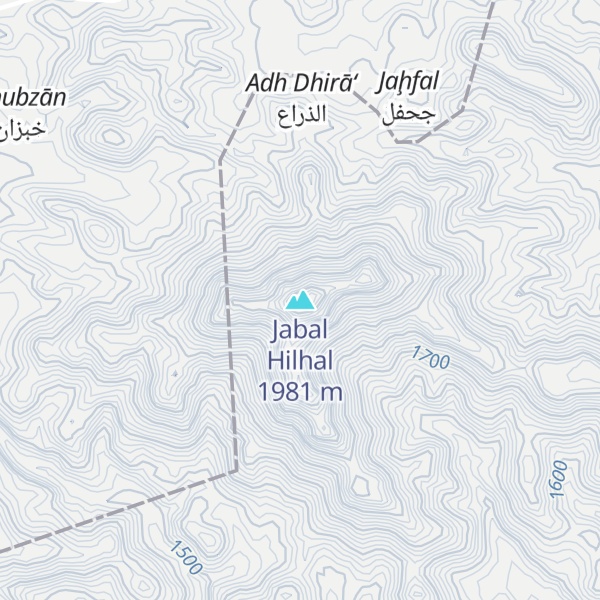 Map of Jabal Hilhal