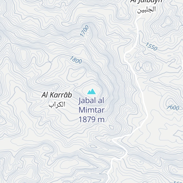 Map of Jabal al Mimtar