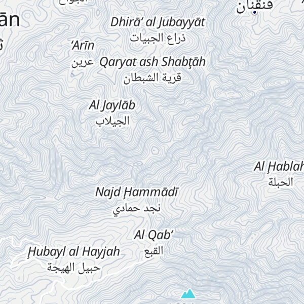 Map of Jabal Tarfa`