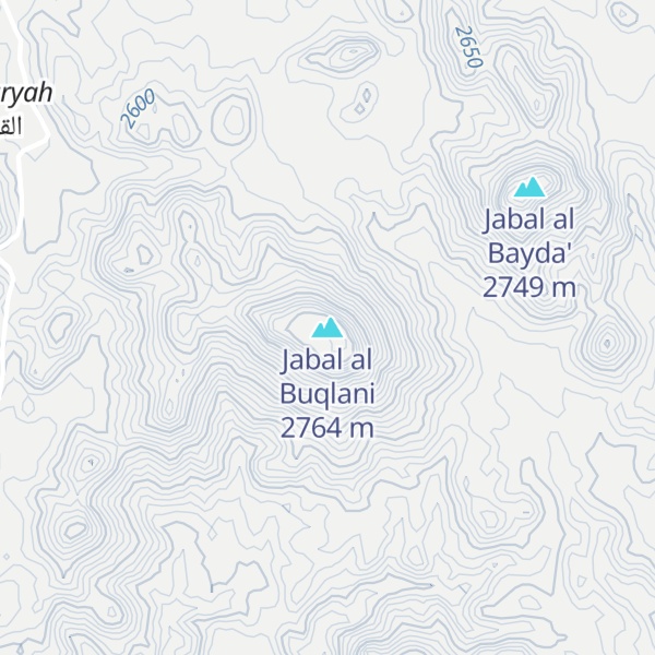 Map of Jabal al Buqlani