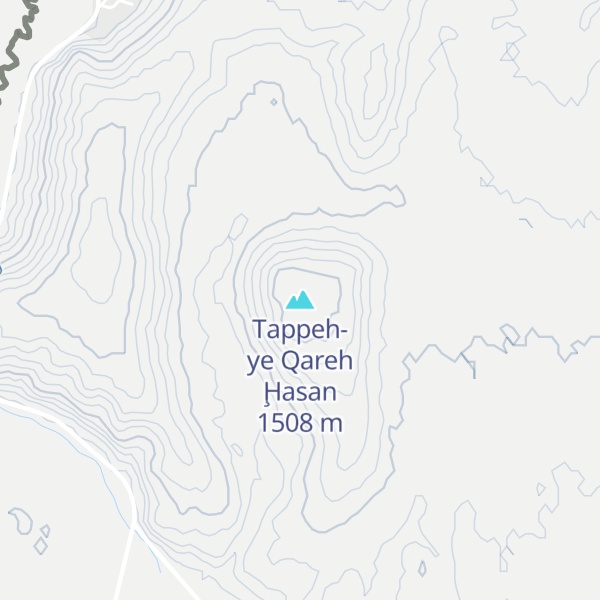 Map of Tappeh-ye Qareh Ḩasan