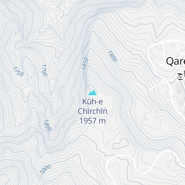 Map of Kūh-e Chīrchīn