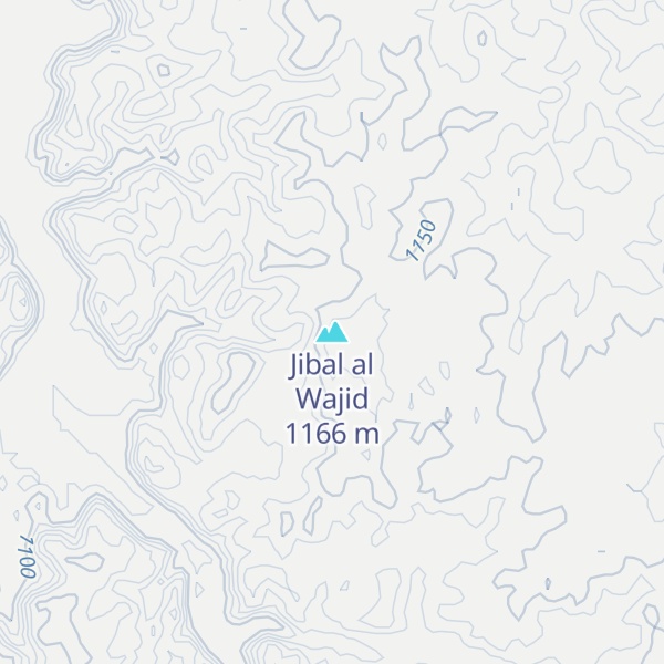 Map of Jibal al Wajid