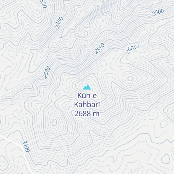 Map of Kūh-e Kahbarī