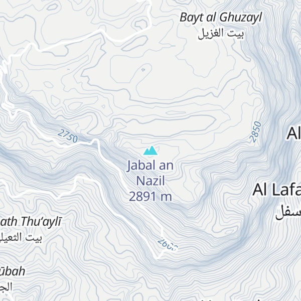 Map of Jabal an Nazil