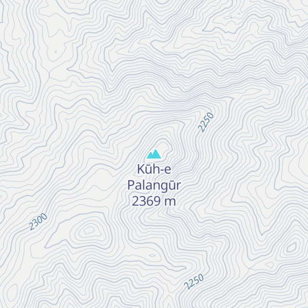 Map of Kūh-e Palangūr