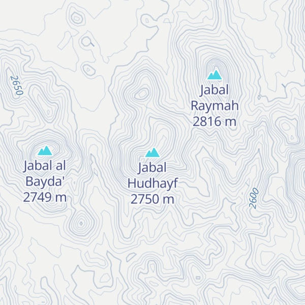 Map of Jabal Hudhayf