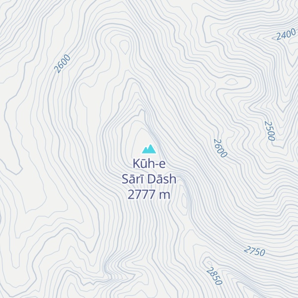 Map of Kūh-e Sārī Dāsh