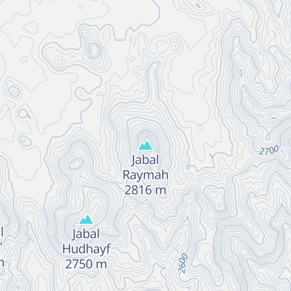 Map of Jabal Raymah