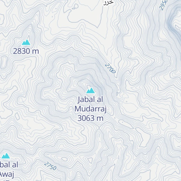 Map of Jabal al Mudarraj