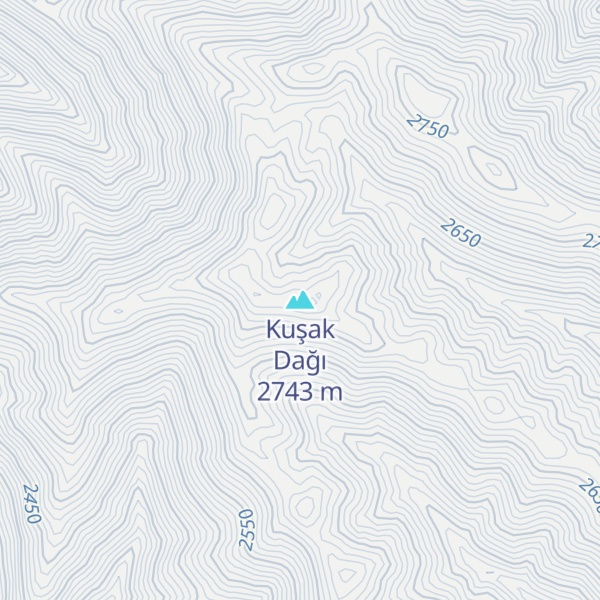 Map of Kuşak Dağı