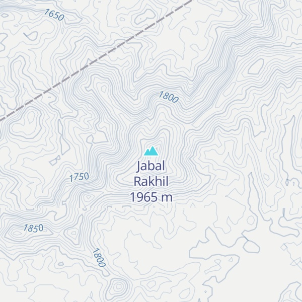Map of Jabal Rakhil