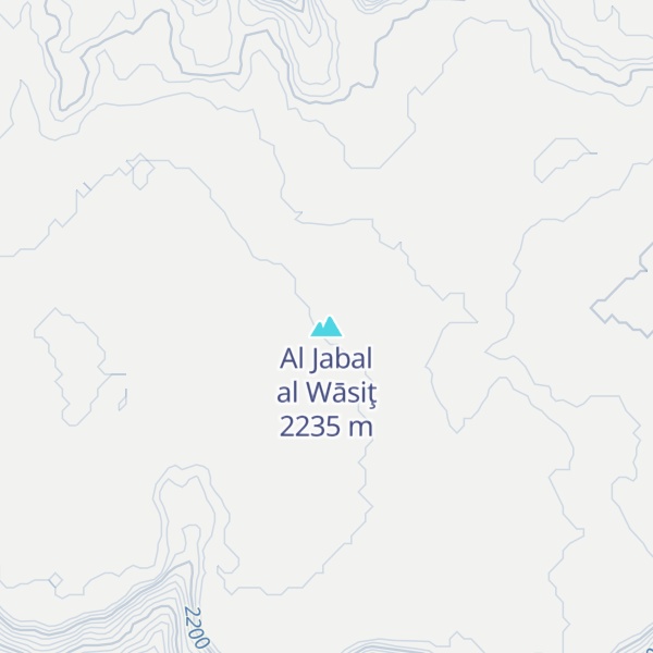 Map of Al Jabal al Wāsiţ