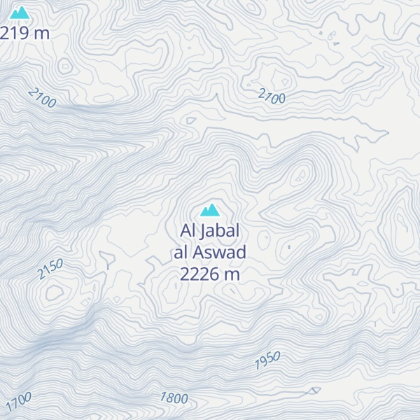 Map of Al Jabal al Aswad