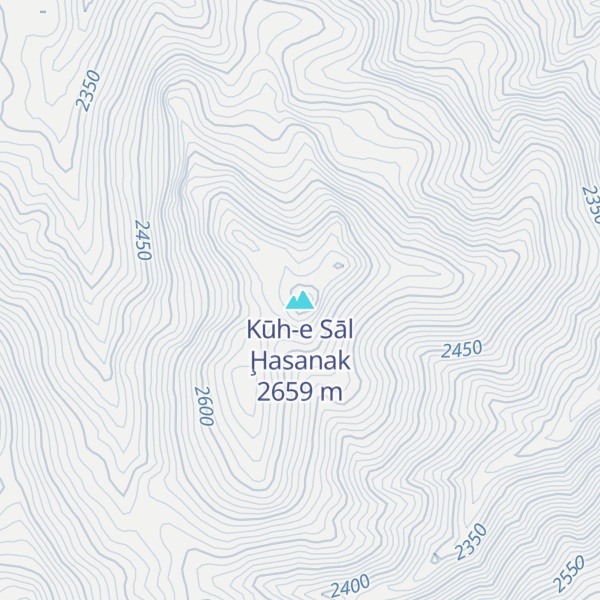 Map of Kūh-e Sāl Ḩasanak