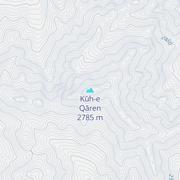 Map of Kūh-e Qāren