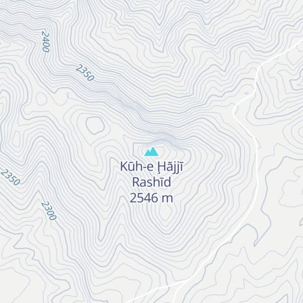 Map of Kūh-e Ḩājjī Rashīd