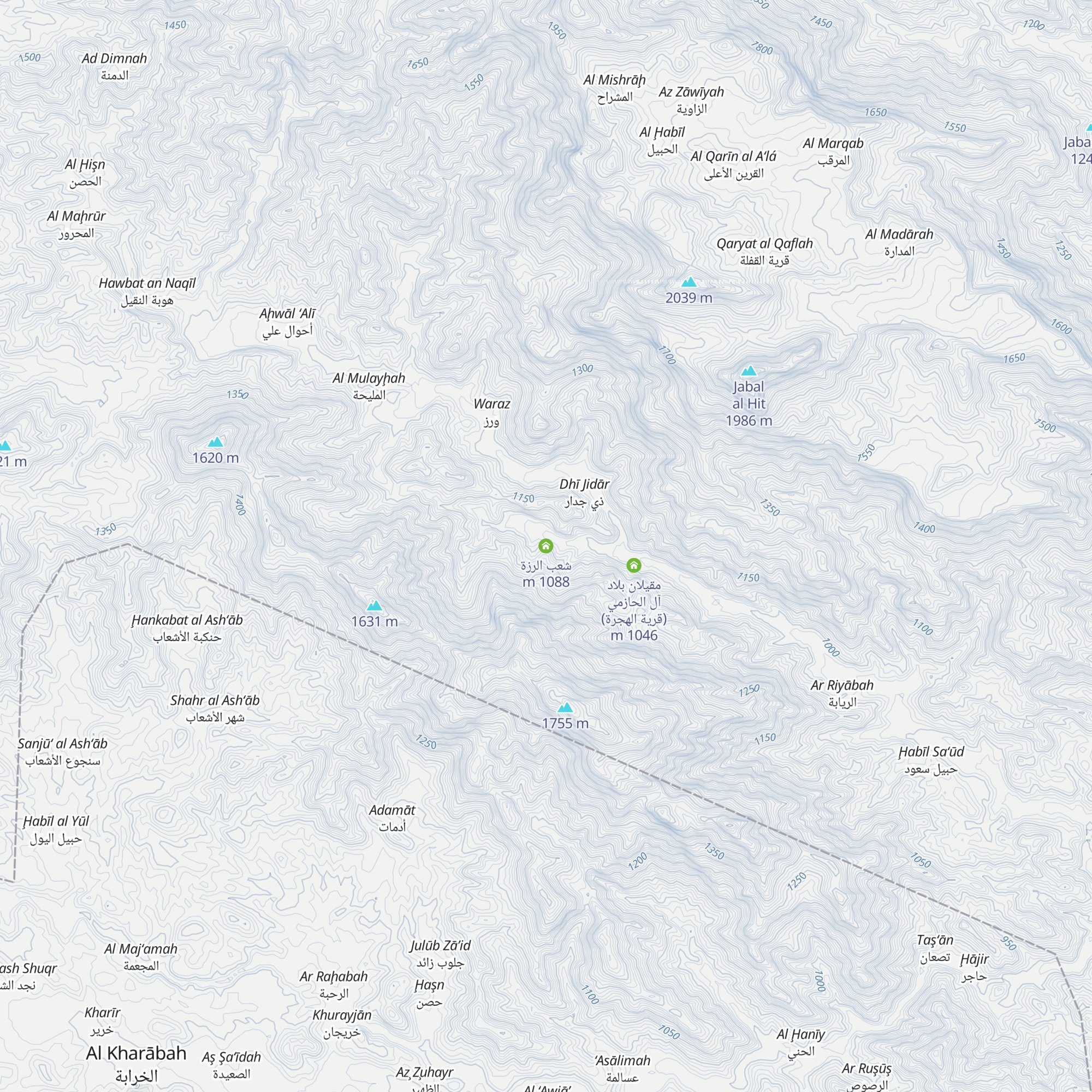 شعب الرزة map