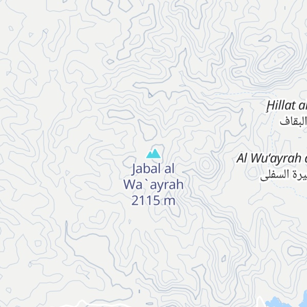Map of Jabal al Wa`ayrah