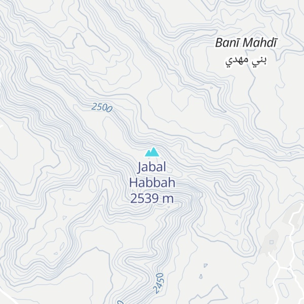 Map of Jabal Habbah