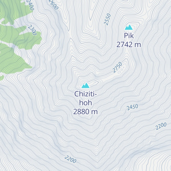 Map of Chiziti-hoh