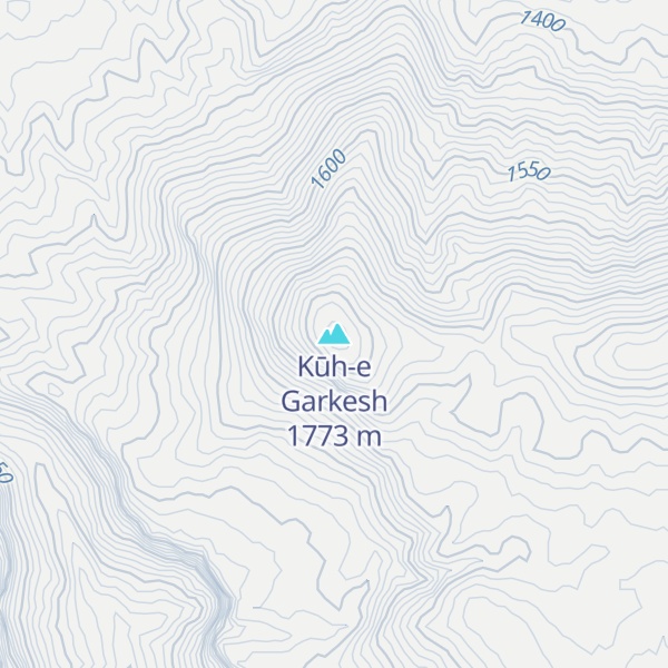 Map of Kūh-e Garkesh