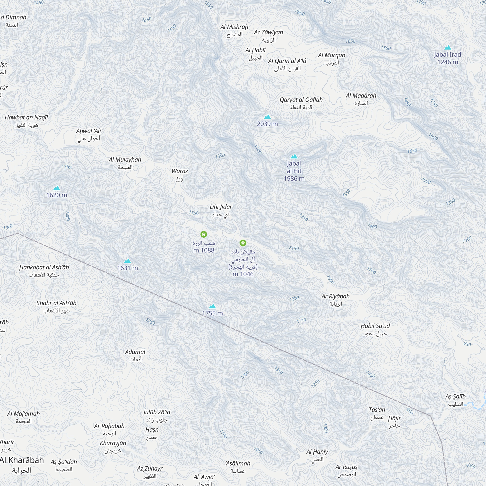 مقيلان بلاد آل الحازمي (قرية الهجرة) map