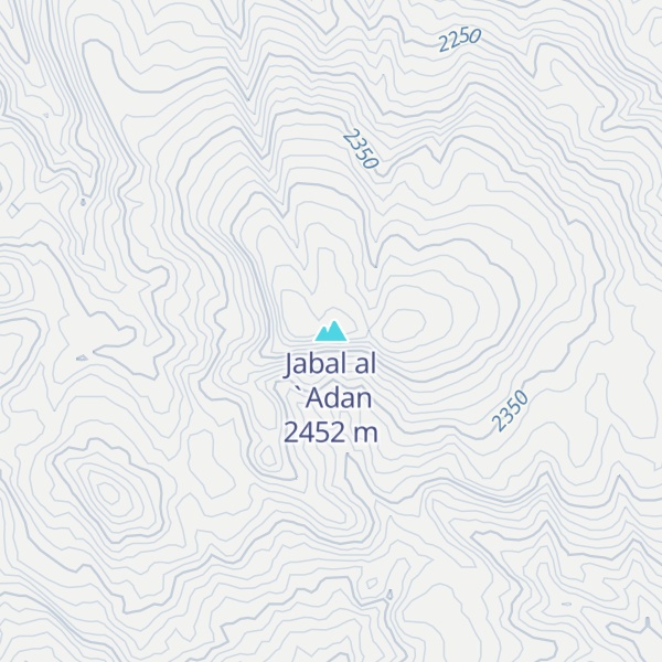 Map of Jabal al `Adan