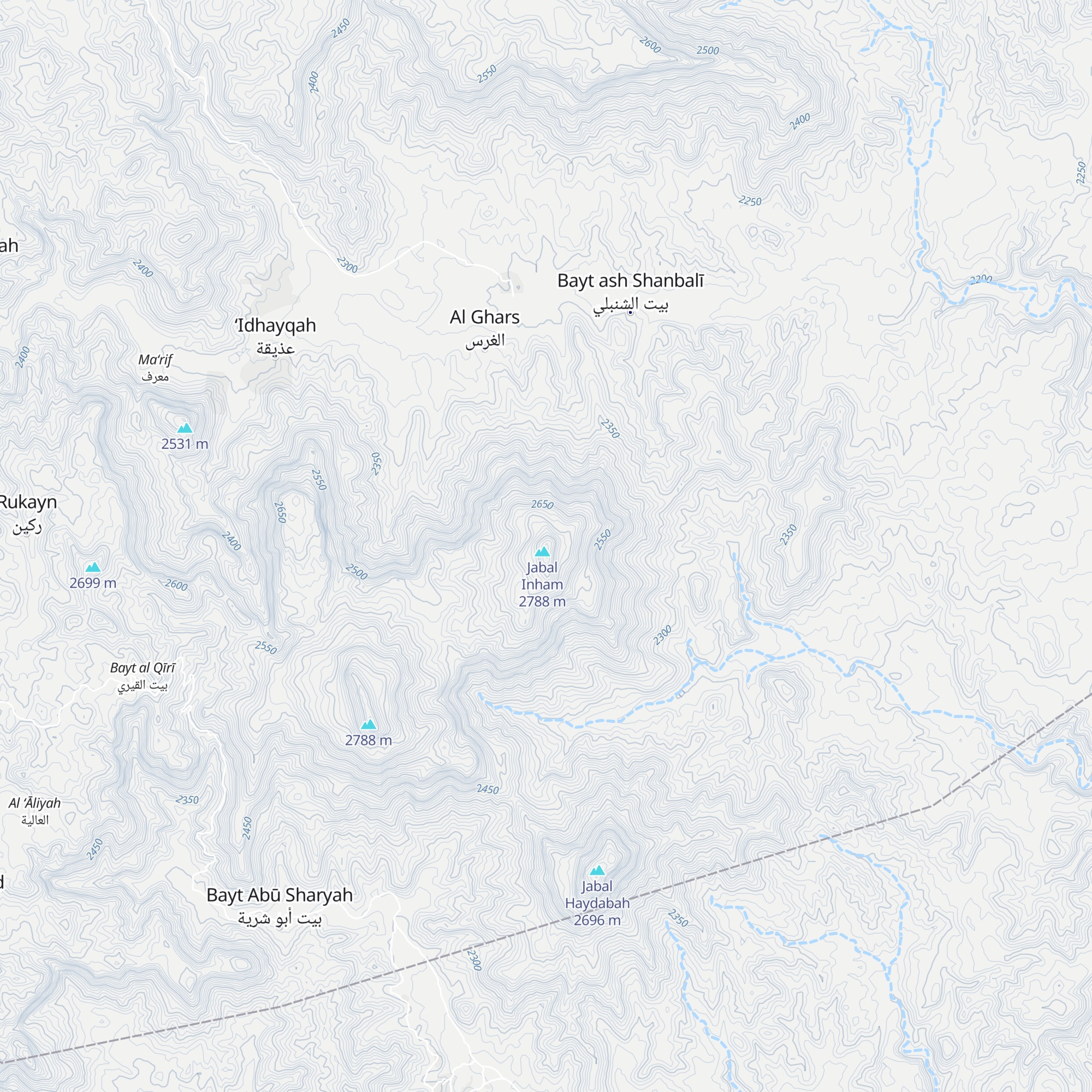 جبل عنهام - قرية الشنبلي map