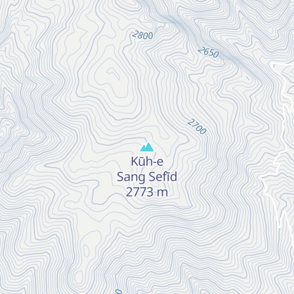 Map of Kūh-e Sang Sefīd