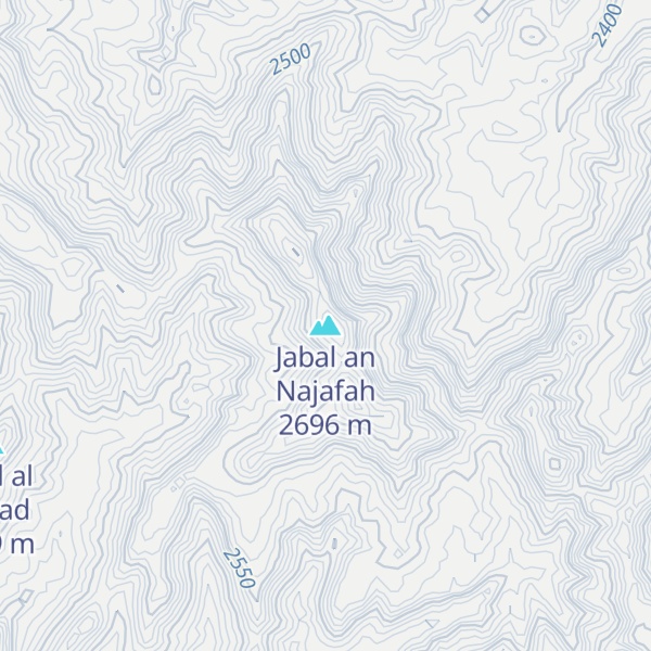 Map of Jabal an Najafah