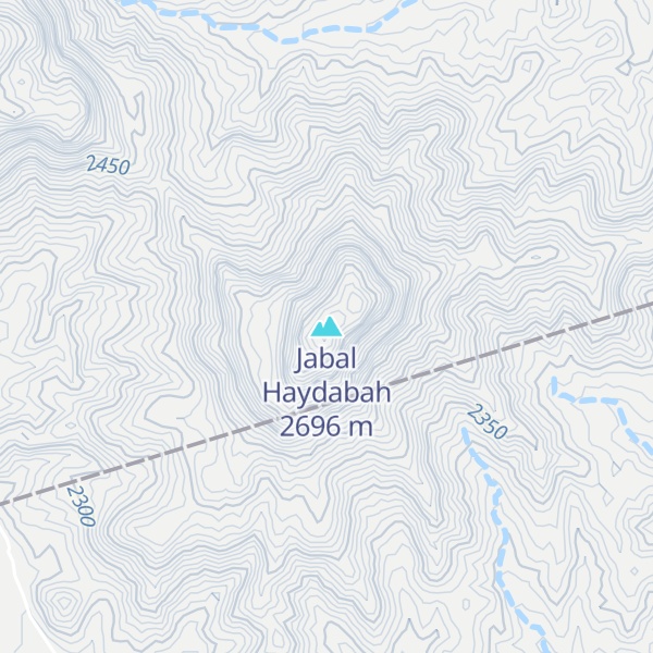 Map of Jabal Haydabah