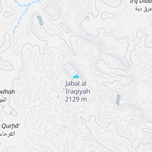 Map of Jabal al `Iraqiyah