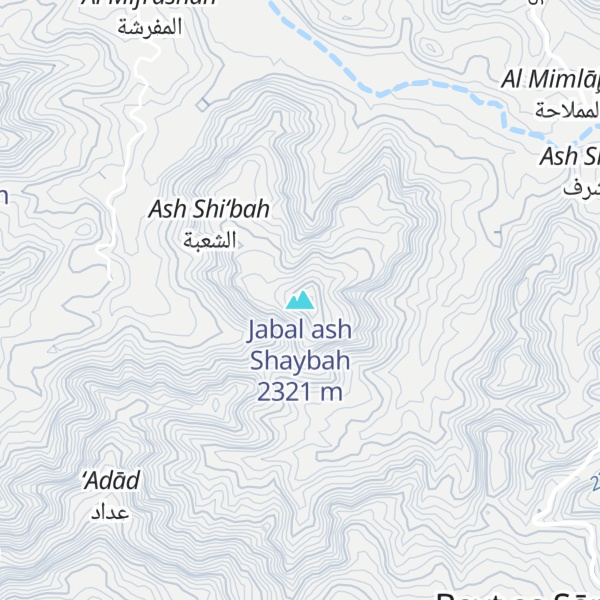 Map of Jabal ash Shaybah