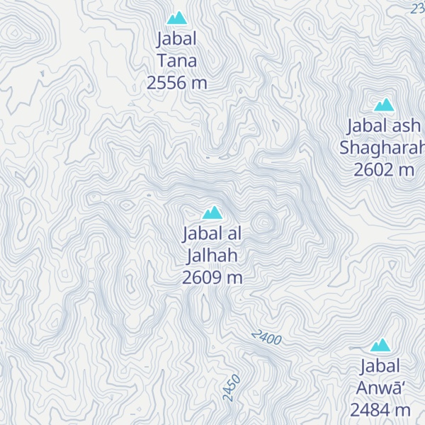 Map of Jabal al Jalhah