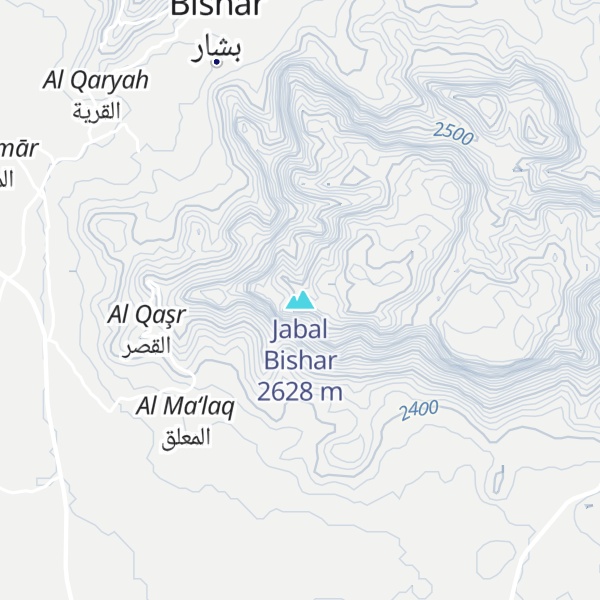 Map of Jabal Bishar