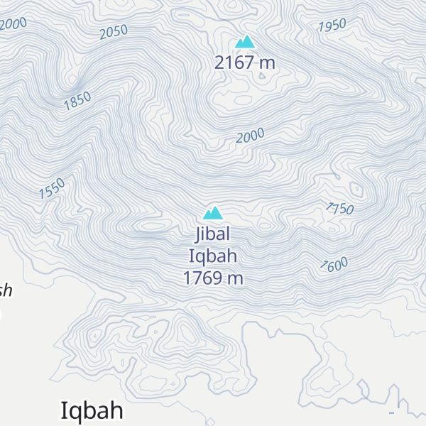 Map of Jibal Iqbah