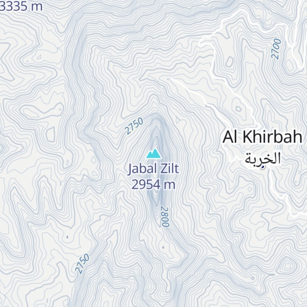 Map of Jabal Zilt