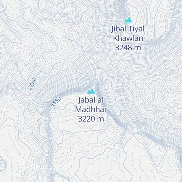 Map of Jabal al Madhhar