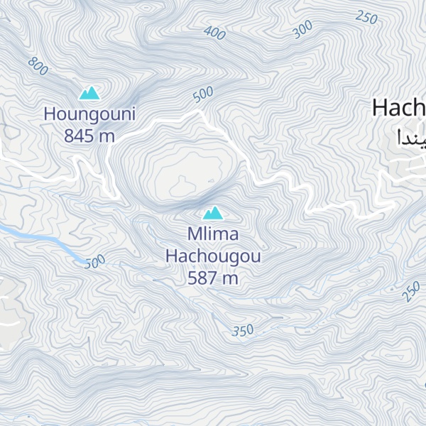 Map of Mlima Hachougou