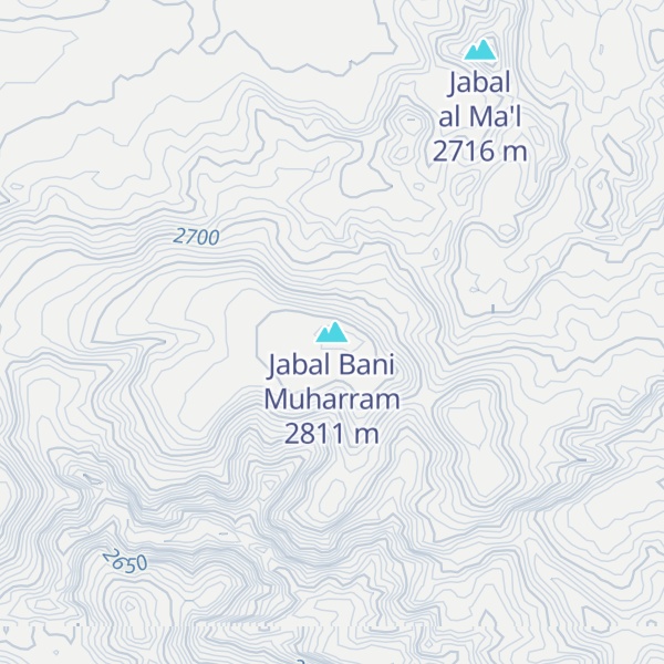 Map of Jabal Bani Muharram