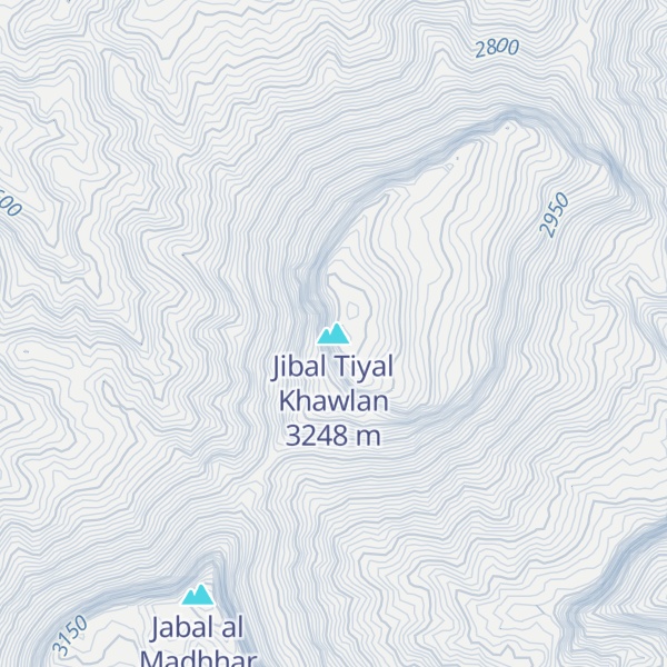 Map of Jibal Tiyal Khawlan