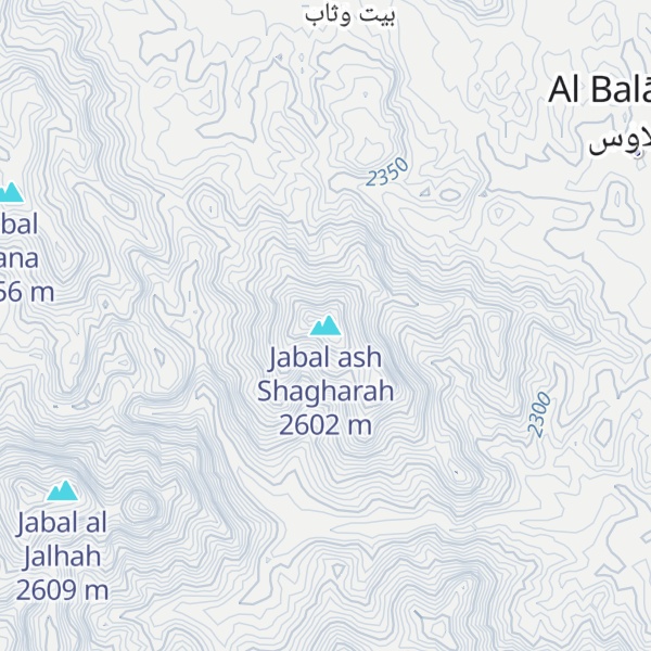 Map of Jabal ash Shagharah