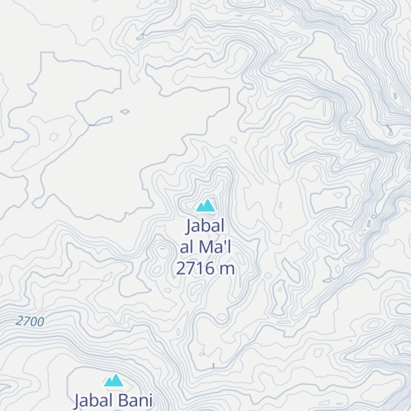 Map of Jabal al Ma'l