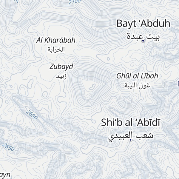 Map of Jabal Zabid
