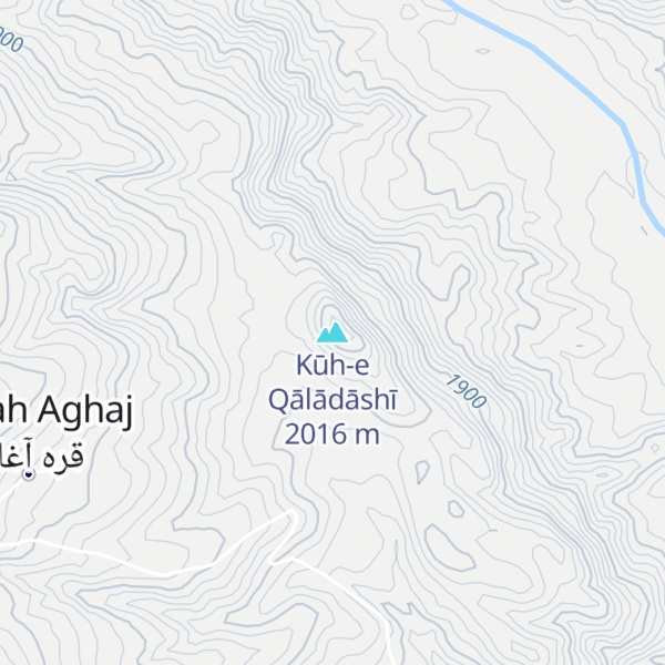 Map of Kūh-e Qālādāshī