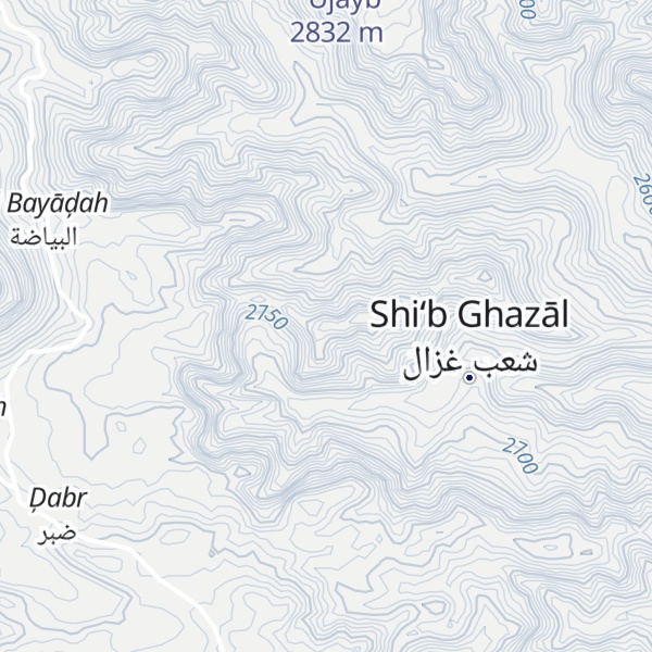 Map of Jabal Bata`