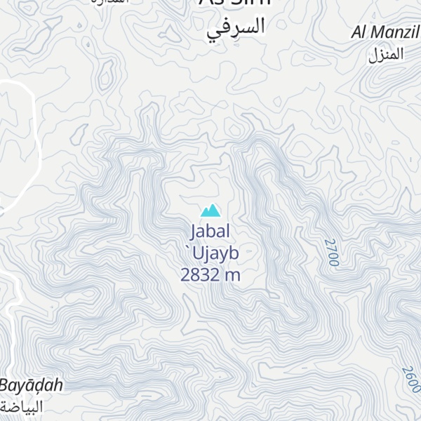 Map of Jabal `Ujayb
