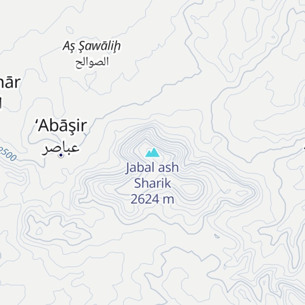 Map of Jabal ash Sharik